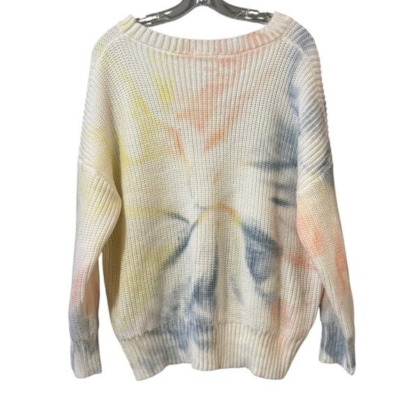Illa Illa Women Size S/M Knit Tie Dye Sweater Colorful Boho Cottagecore Hippie - Picture 2 of 10